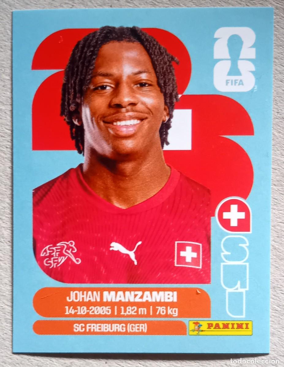 Cromos de f&uacute;tbol: Figurina Panini 2026 Cromo World Cup Usa Mundial 2026 Johan Manzambi Switzerland n SUI 15