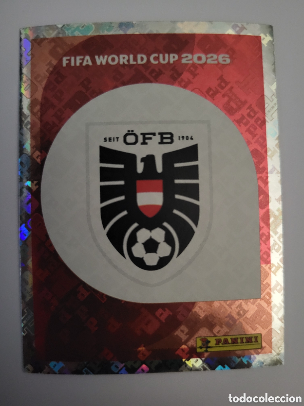 Fu&szlig;ball-Sticker: AUT 1 Austria [Sticker, Escudo] / FIFA World Cup 2026