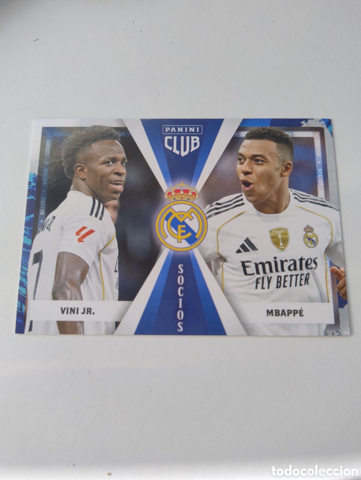 Fu&szlig;ball-Sticker: 49 - Vini Jr y Mbappe - Real Madrid - Panini Club Socios 2025 - 2026