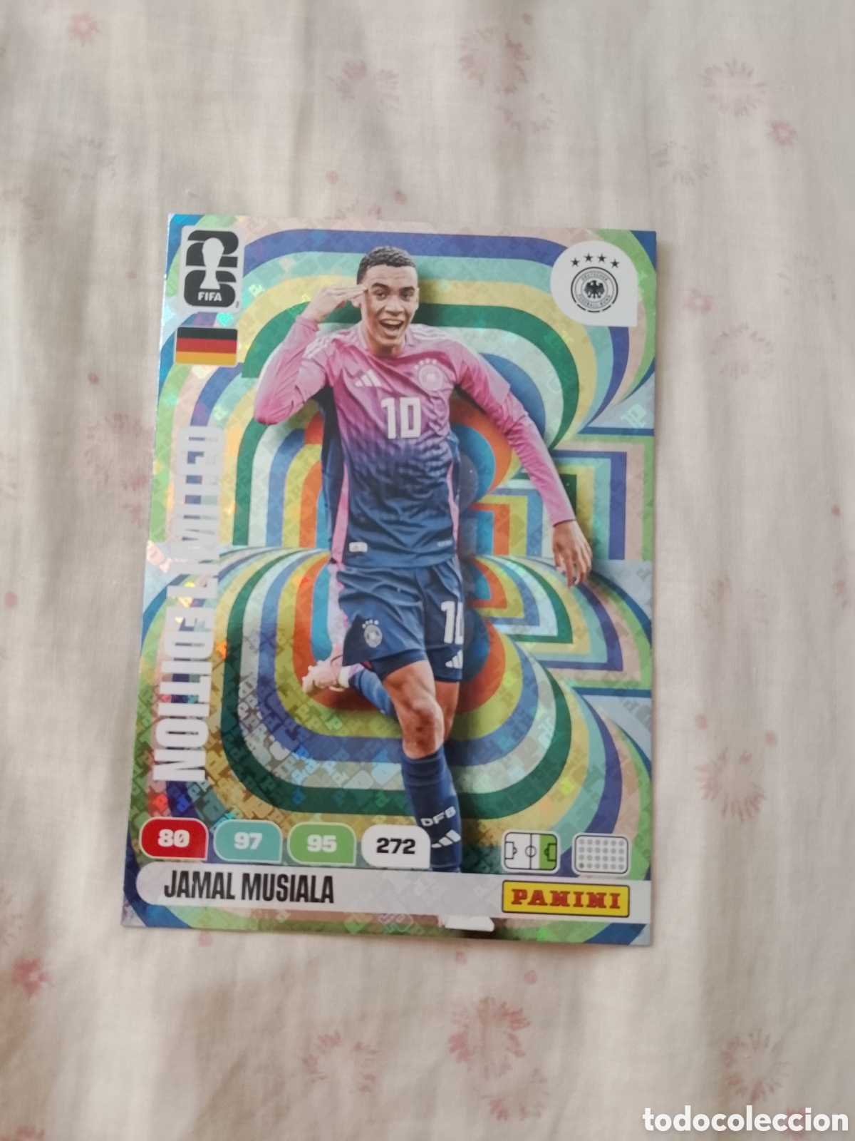 Fu&szlig;ball-Sticker: MUSIALA ALEMANIA EDICI&Oacute;N LIMITADA XXL HOLOGRAMA CROMO FUTBOL PANINI ADRENALYN MUNDIAL 2026 WORLD CUP