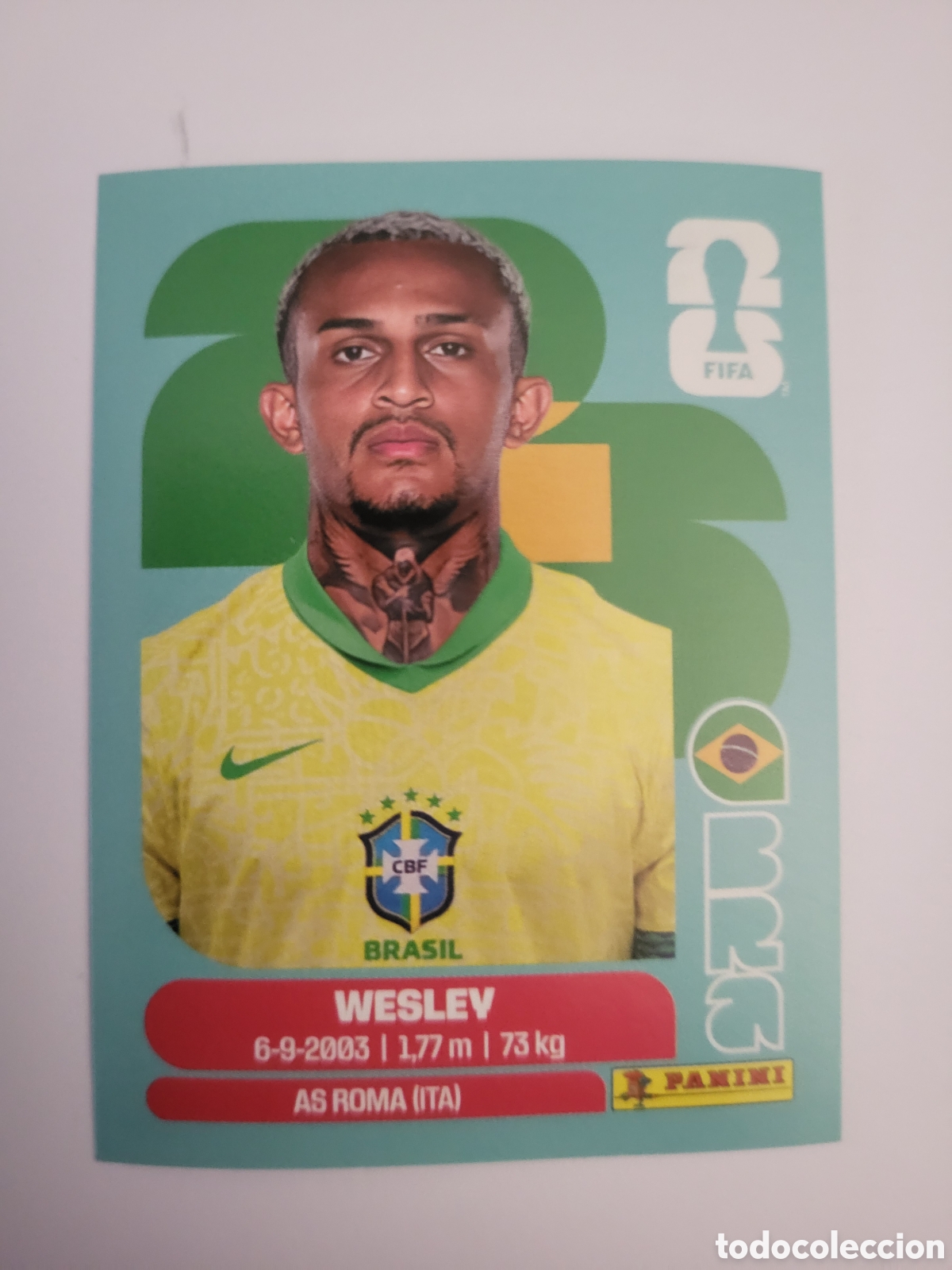 Fu&szlig;ball-Sticker: BRA 8 Wesley [Sticker] / FIFA World Cup 2026