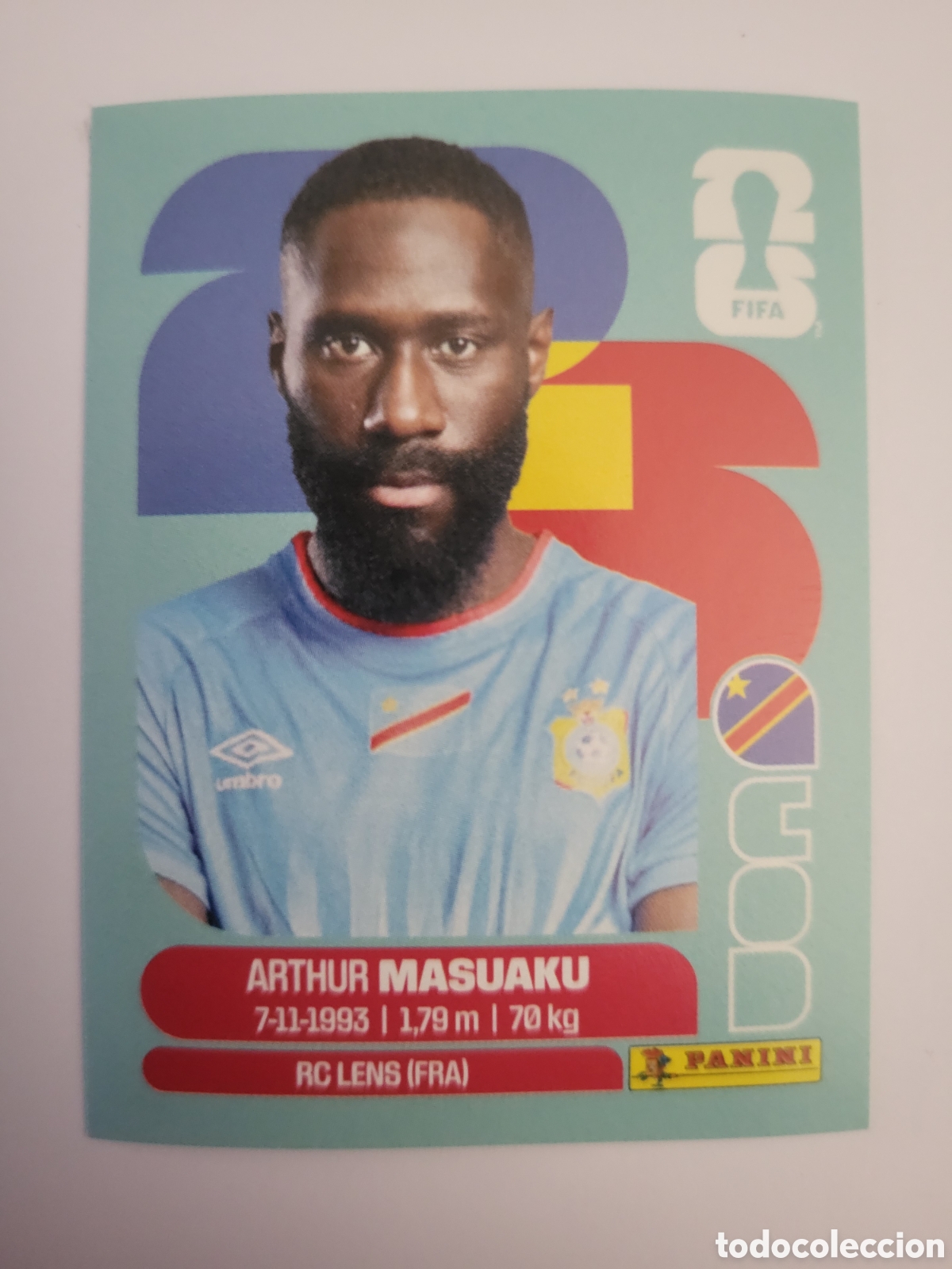 Figurine di Calcio: COD 5 Arthur Masuaku [Sticker] / FIFA World Cup 2026