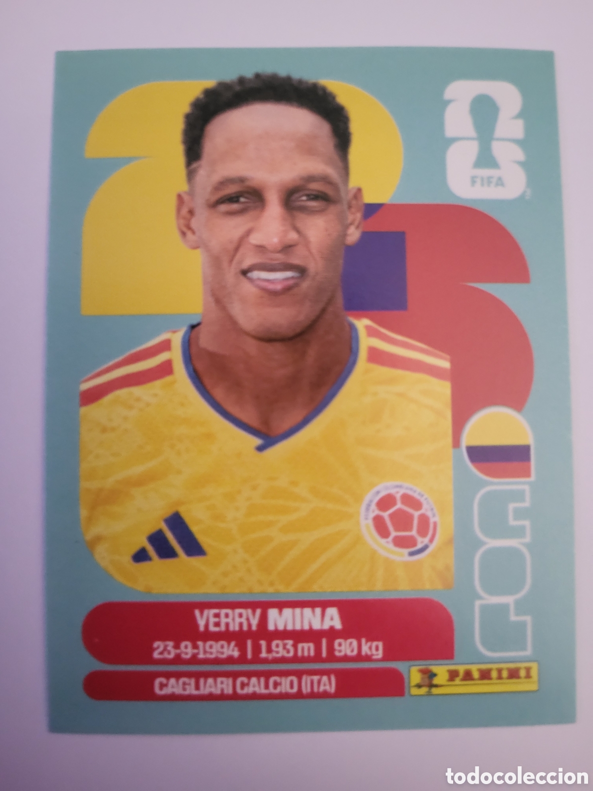 Cromos de f&uacute;tbol: COL 5 Yerry Mina [Sticker] / FIFA World Cup 2026