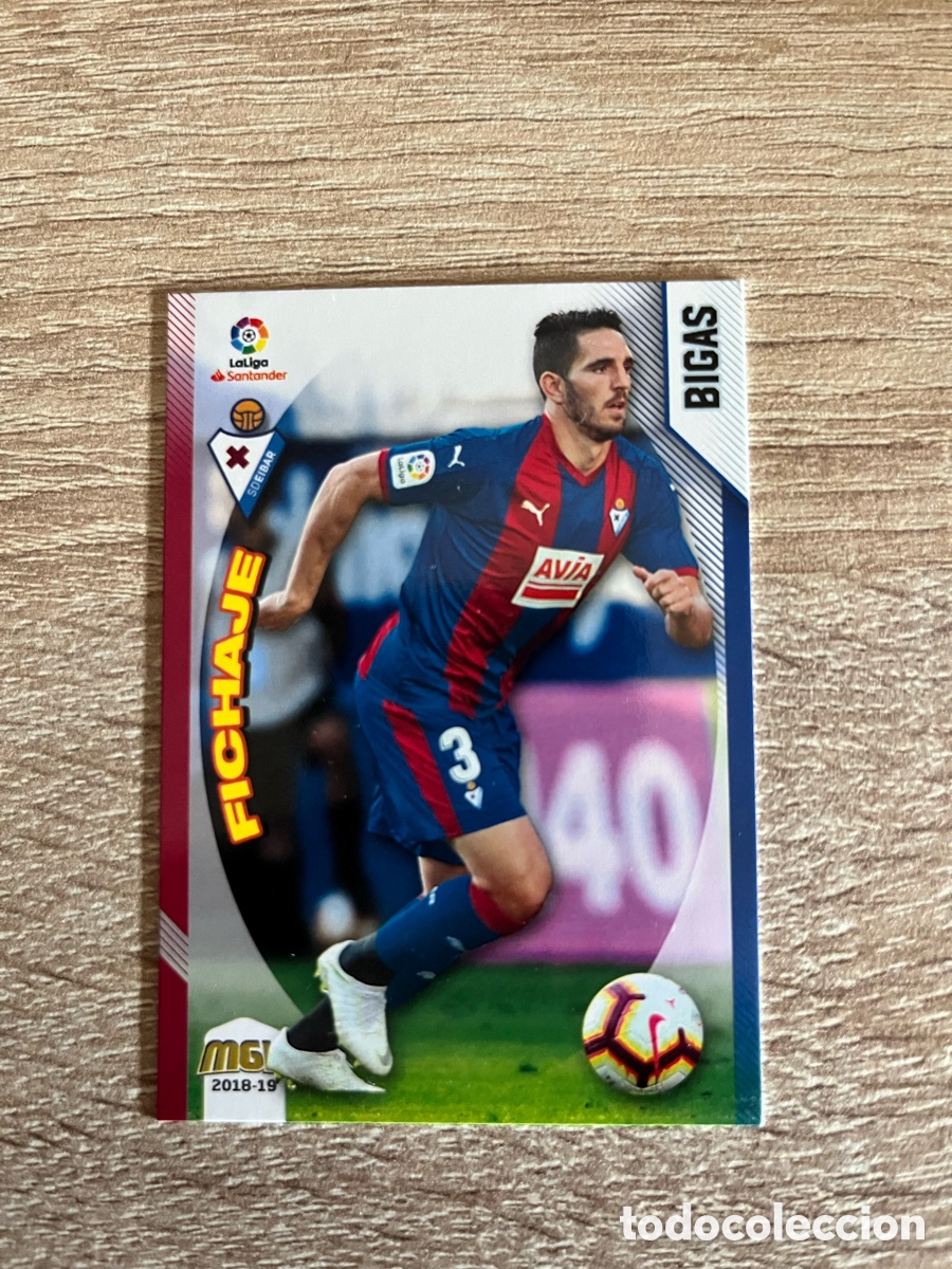 Cromos de f&uacute;tbol: 170 BIGAS FICHAJE MEGACRACKS MGK 2018 2019 18 19 EIBAR