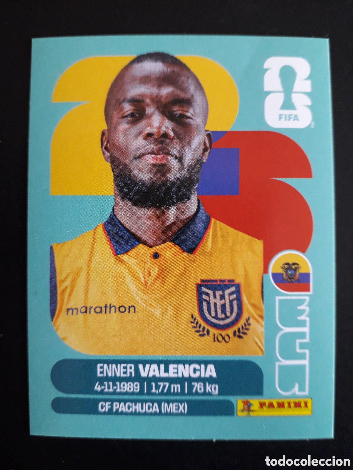 Figurine di Calcio: VALENCIA ECUADOR ECU 20 MUNDIAL F&Uacute;TBOL 2026 FIFA WORLD CUP PANINI SIN PEGAR PEDIDO M&Iacute;NIMO 3&euro;