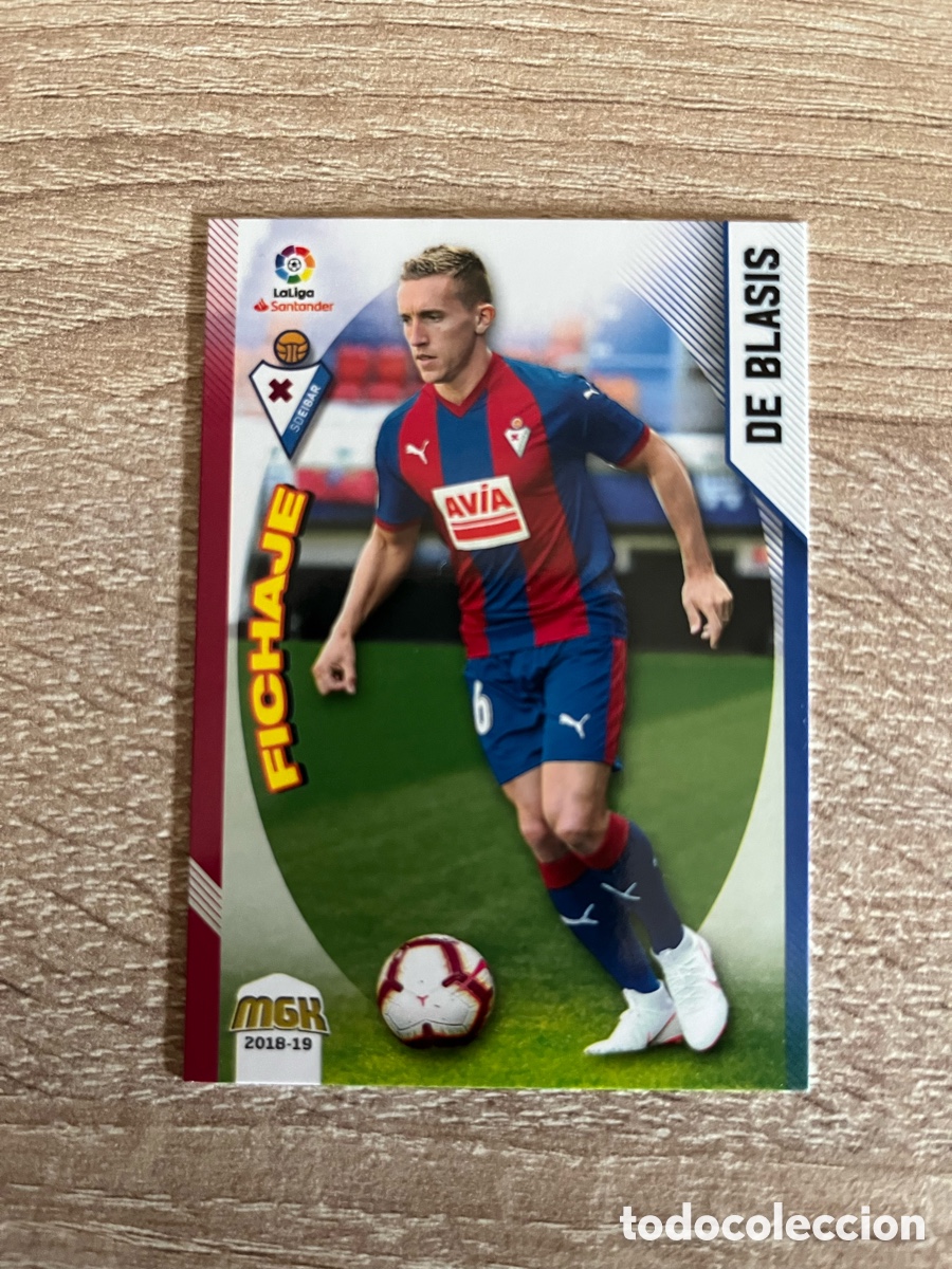 Fu&szlig;ball-Sticker: 178 DE BLASIS FICHAJE MEGACRACKS MGK 2018 2019 18 19 EIBAR
