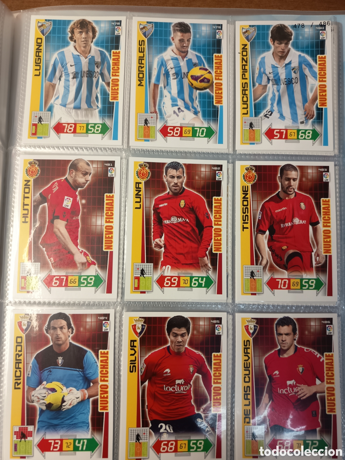 Fu&szlig;ball-Sticker: NUEVO FICHAJE 484 RICARDO ADRENALYN XL LIGA 2012 2013 12-13