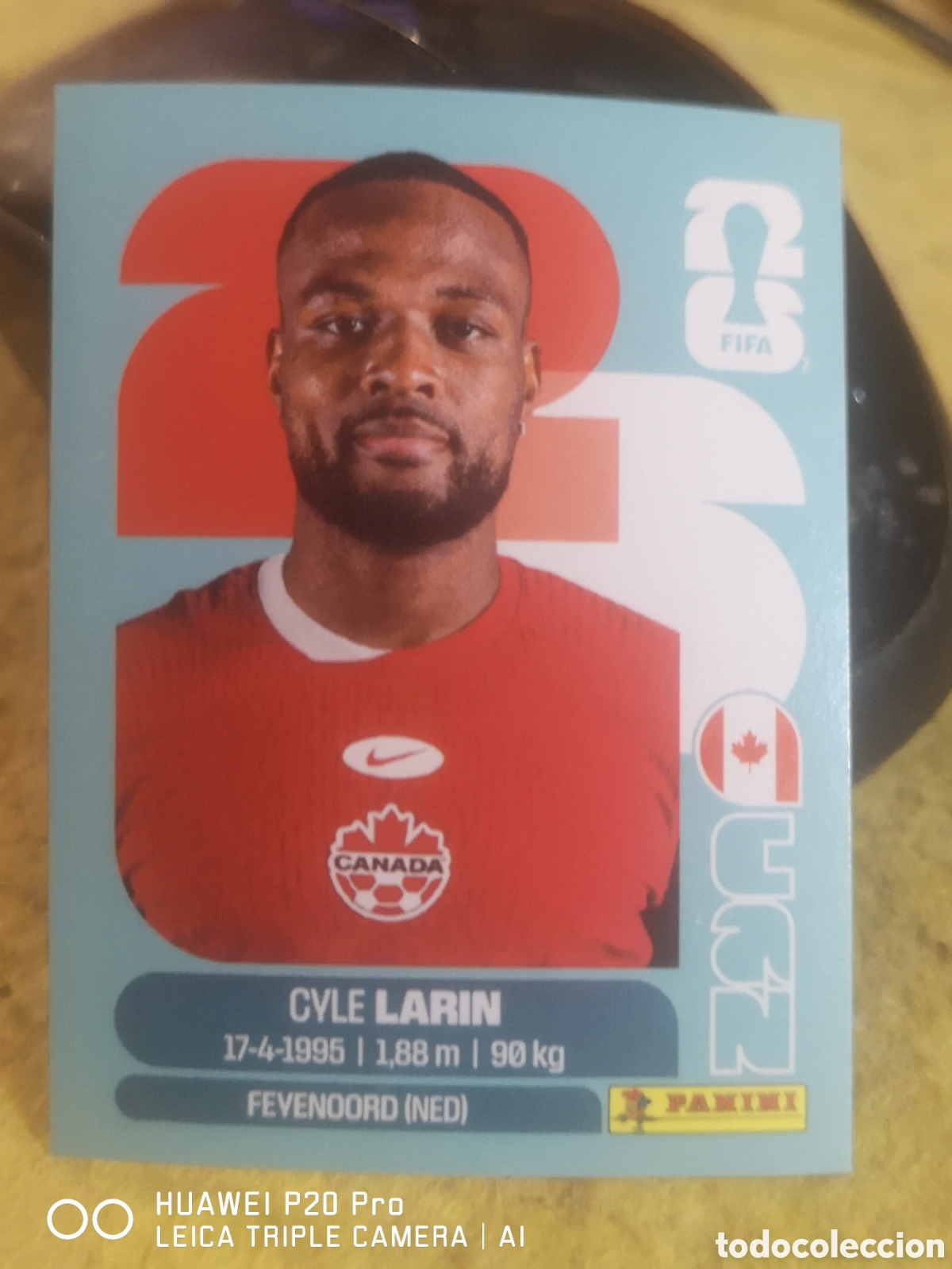 Fu&szlig;ball-Sticker: FIFA WORLD CUP MUNDIAL 2026 CYLE LARIN - CAN 19