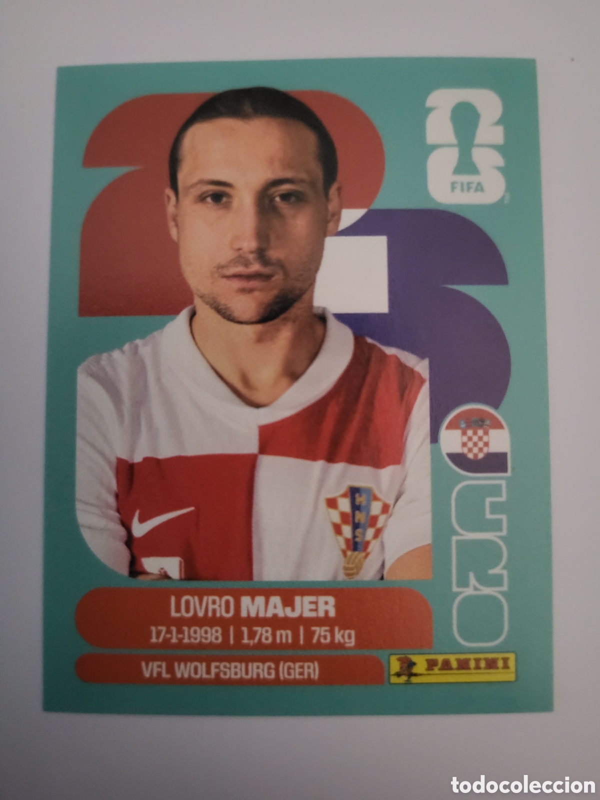 Fu&szlig;ball-Sticker: CRO 12 Lovro Majer [Sticker] / FIFA World Cup 2026