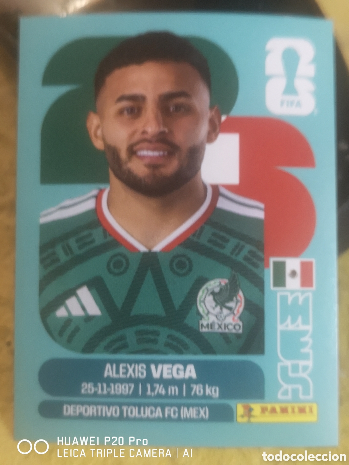 Fu&szlig;ball-Sticker: FIFA WORLD CUP MUNDIAL 2026 ALEXIS VEGA - MEX 18