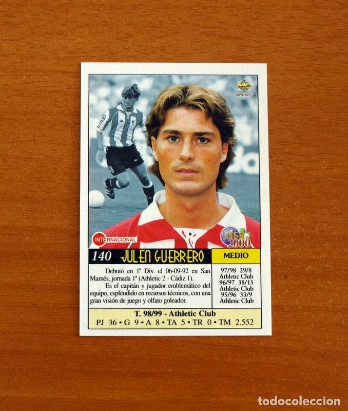 Cartes &agrave; collectionner de Football: Athletic de Bilbao - N&ordm; 140, Julen Guerrero, corregido - Mundicromo Fichas 1999-2000
