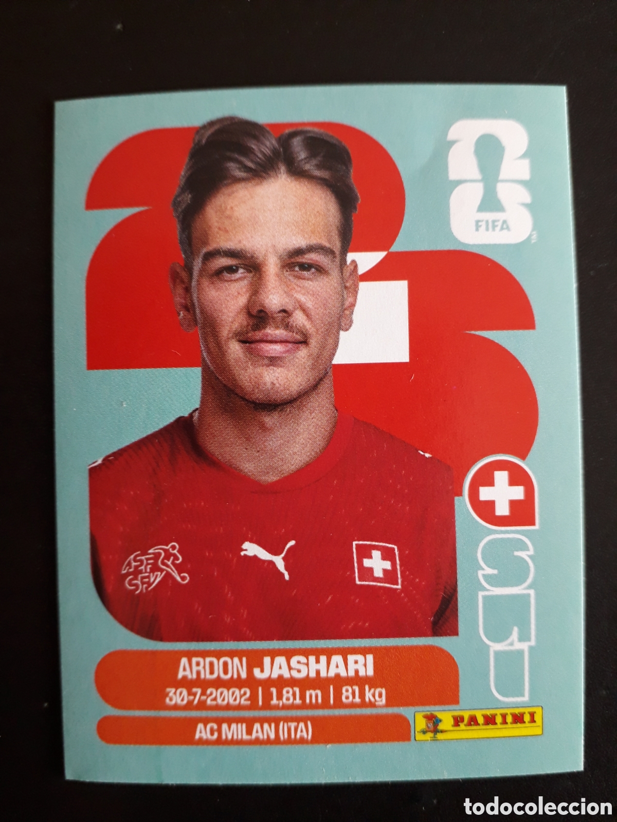 Cromos de Futebol: JASHARI SUIZA SUI 14 MUNDIAL F&Uacute;TBOL 2026 FIFA WORLD CUP PANINI SIN PEGAR PEDIDO M&Iacute;NIMO 3&euro;