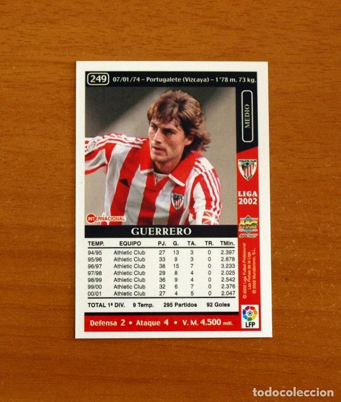 Cartes &agrave; collectionner de Football: Athletic de Bilbao - N&ordm; 249 Julen Guerrero - Mundicromo Las Fichas de la Liga 2001-2002, 01-02