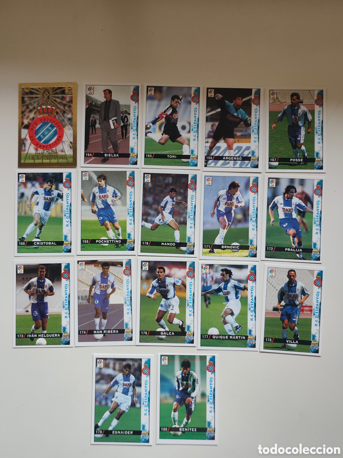 Cromos de Futebol: 17 CARDS ESPANYOL MUNDICROMO 1998 1999 #