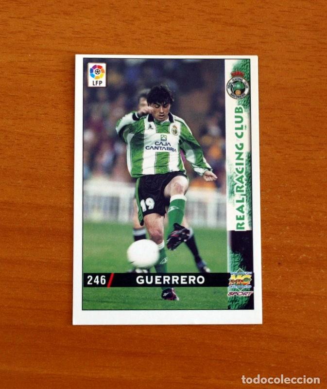 Cartes &agrave; collectionner de Football: Racing de Santander - N&ordm; 246 Guerrero -Baja- Mundicromo Las Fichas de la Liga 1998-1999-98-99