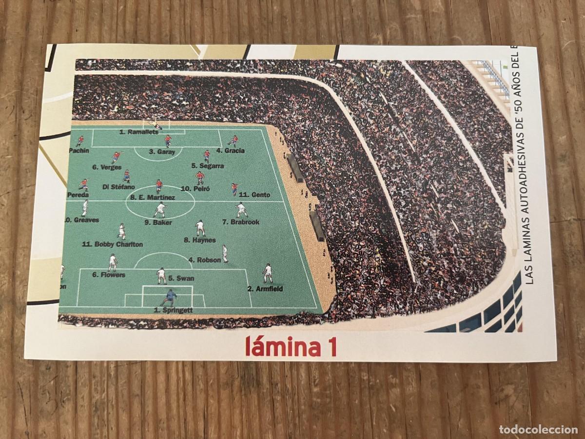 Cromos de f&uacute;tbol: R31942 CROMO SIN PEGAR NUNCA PEGADO REAL MADRID # 81 ESPA&Ntilde;A INGLATERRA ONCE ALINEACION LINE-UPS