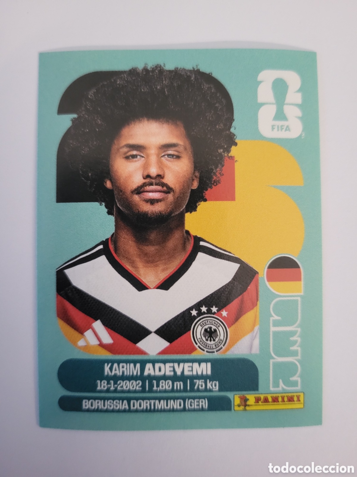 Cromos de f&uacute;tbol: GER 19 Karim Adeyemi [Sticker] / FIFA World Cup 2026