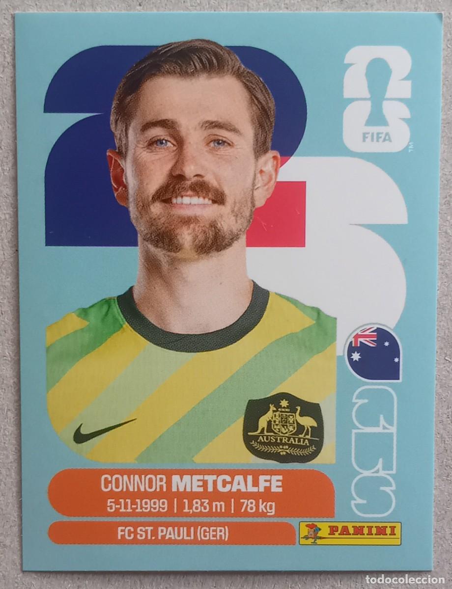 Cromos de f&uacute;tbol: Figurina Panini 2026 Cromo World Cup Usa Mundial 2026 Connor Metcalfe Australia n AUS 15