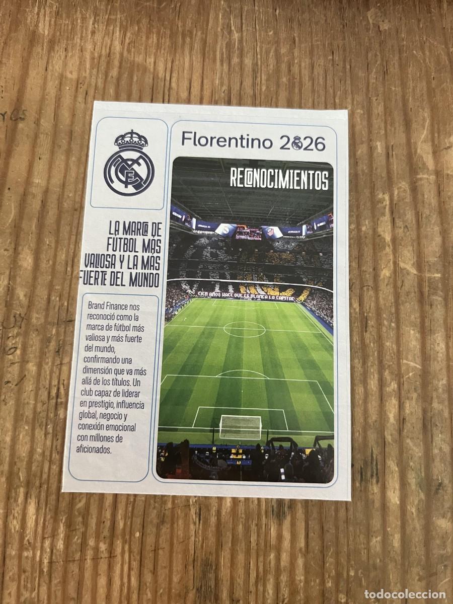 Fu&szlig;ball-Sticker: R31953 CROMO SIN PEGAR NUNCA PEGADO REAL MADRID FLORENTINO 2026 ESTADIO SANTIAGO BERNABEU