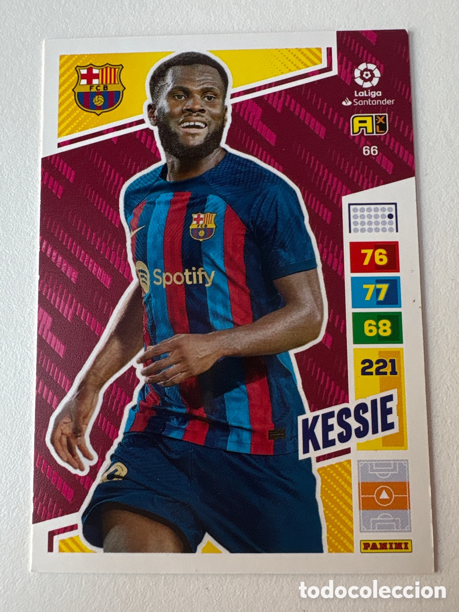 Football Stickers: Carta Kessie 66 Bar&ccedil;a Adrenalyn 2022-23