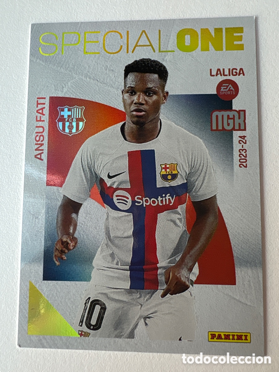 Football Stickers: Carta Ansu Fati Special One 381 Bar&ccedil;a Megacracks 2023-24