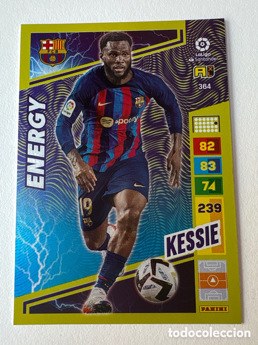 Football Stickers: Carta Kessie Energy 364 Bar&ccedil;a Adrenalyn 2022-23