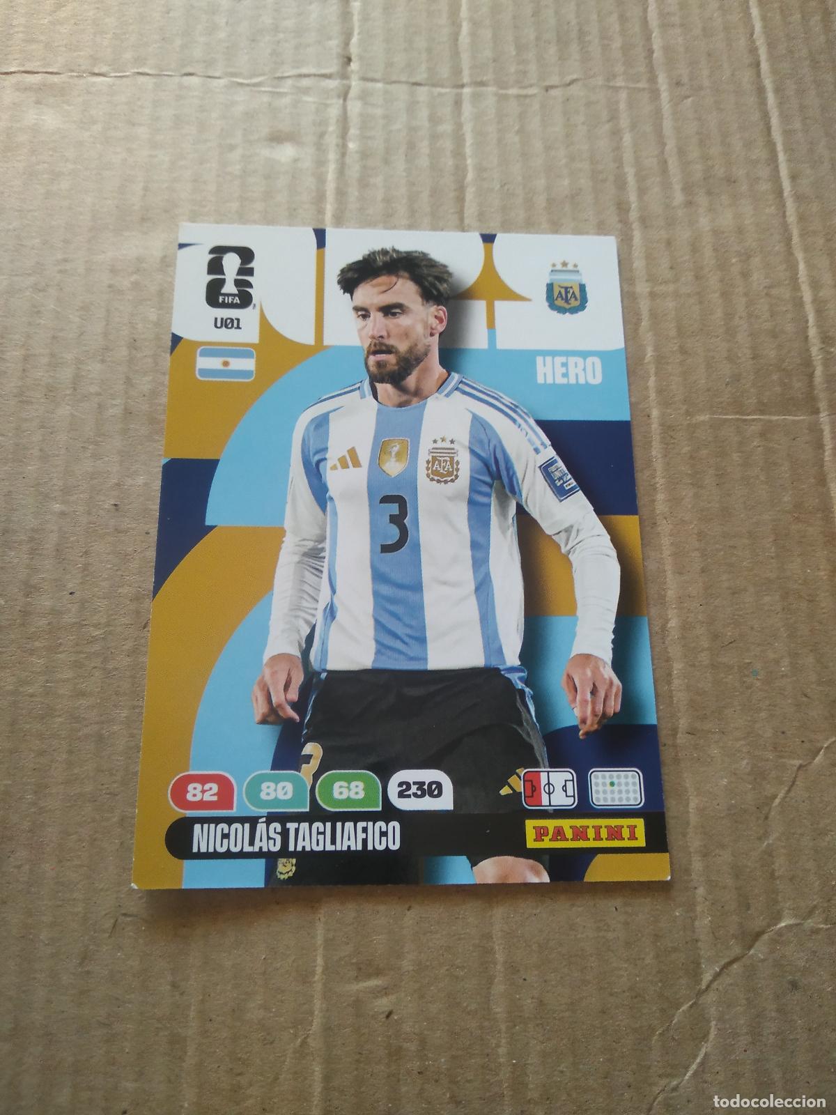 Football Stickers: U1 TAGLIAFICO ARGENTINA UPGRADE UPDATE CROMO FUTBOL PANINI ADRENALYN MUNDIAL 2026 WORLD CUP