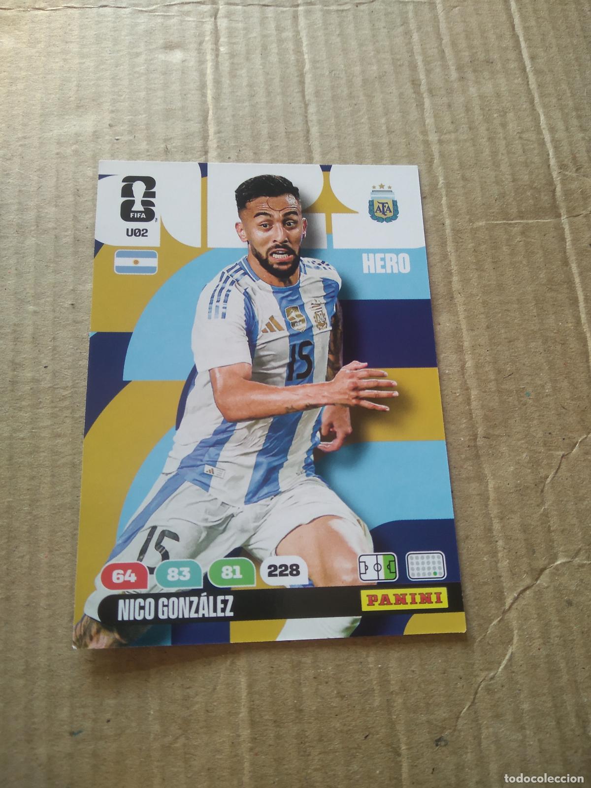 Football Stickers: U2 NICO GONZALEZ ARGENTINA UPGRADE UPDATE CROMO FUTBOL PANINI ADRENALYN MUNDIAL 2026 WORLD CUP