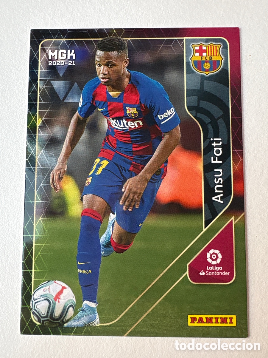 Football Stickers: Carta Ansu Fati 71 Bar&ccedil;a Megacracks 2020-21