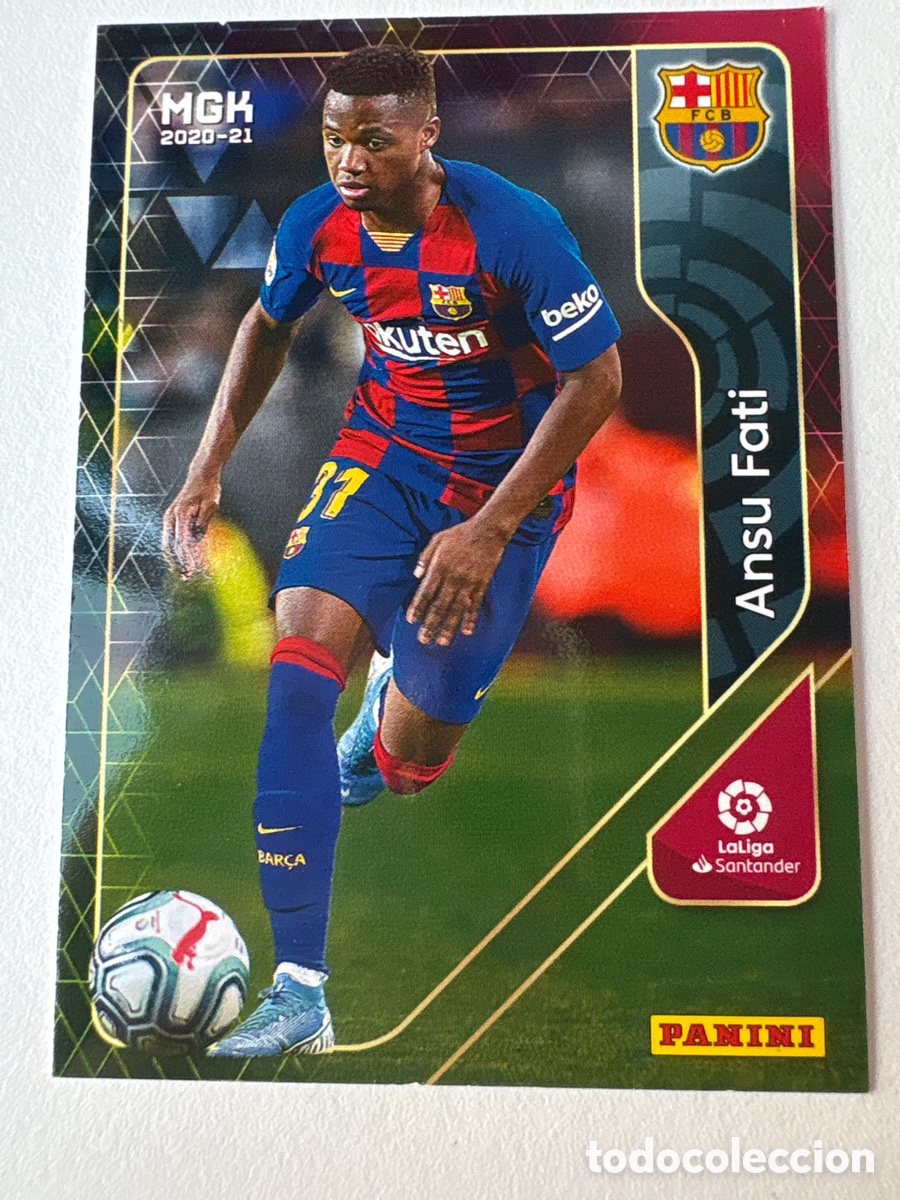 Cromos de f&uacute;tbol: Carta Ansu Fati 71 Bar&ccedil;a Megacracks 2020-21
