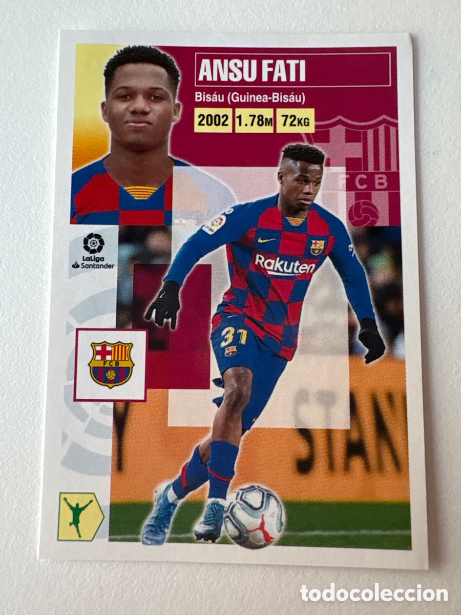 Cromos de Futebol: Carta Ansu Fati 17 Bar&ccedil;a Liga Este 2020-2-