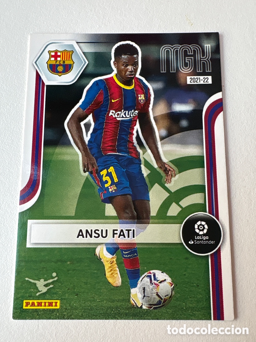 Cromos de Futebol: Carta Ansu Fati 70 Bar&ccedil;a Megacracks 2021-22