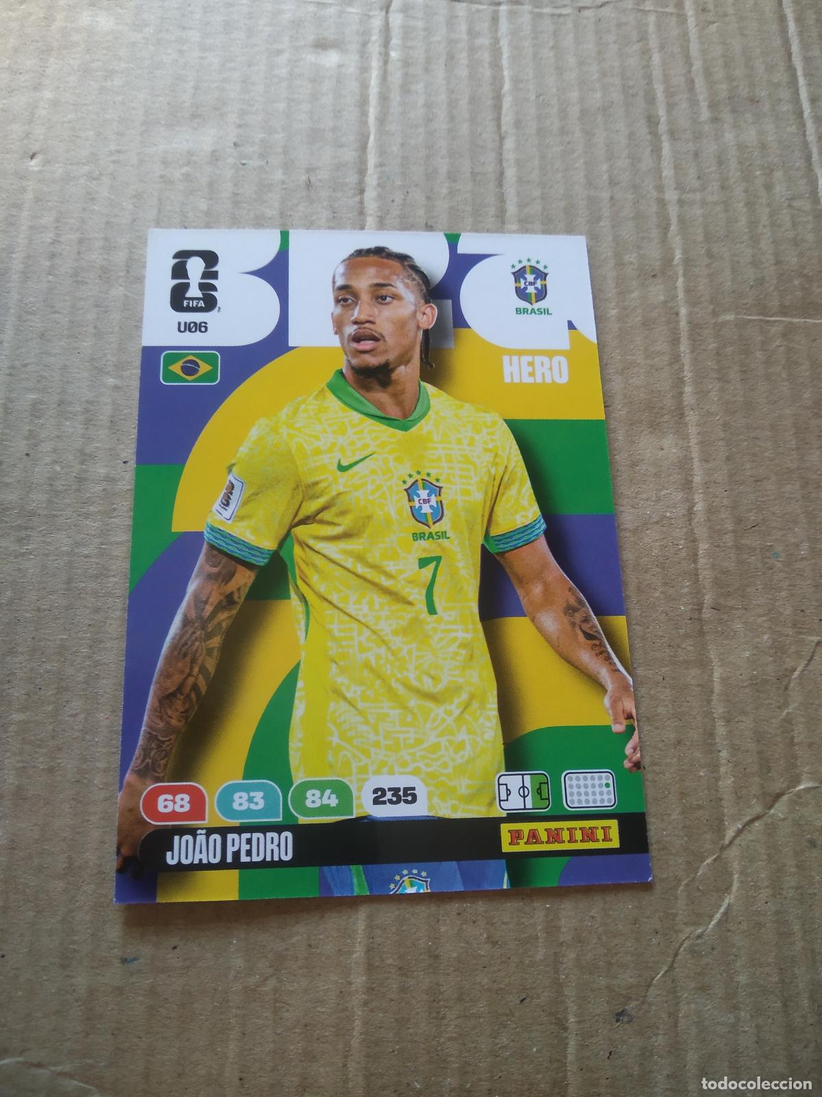 Cromos de Futebol: U6 joao pedro BRASIL UPGRADE UPDATE CROMO FUTBOL PANINI ADRENALYN MUNDIAL 2026 WORLD CUP