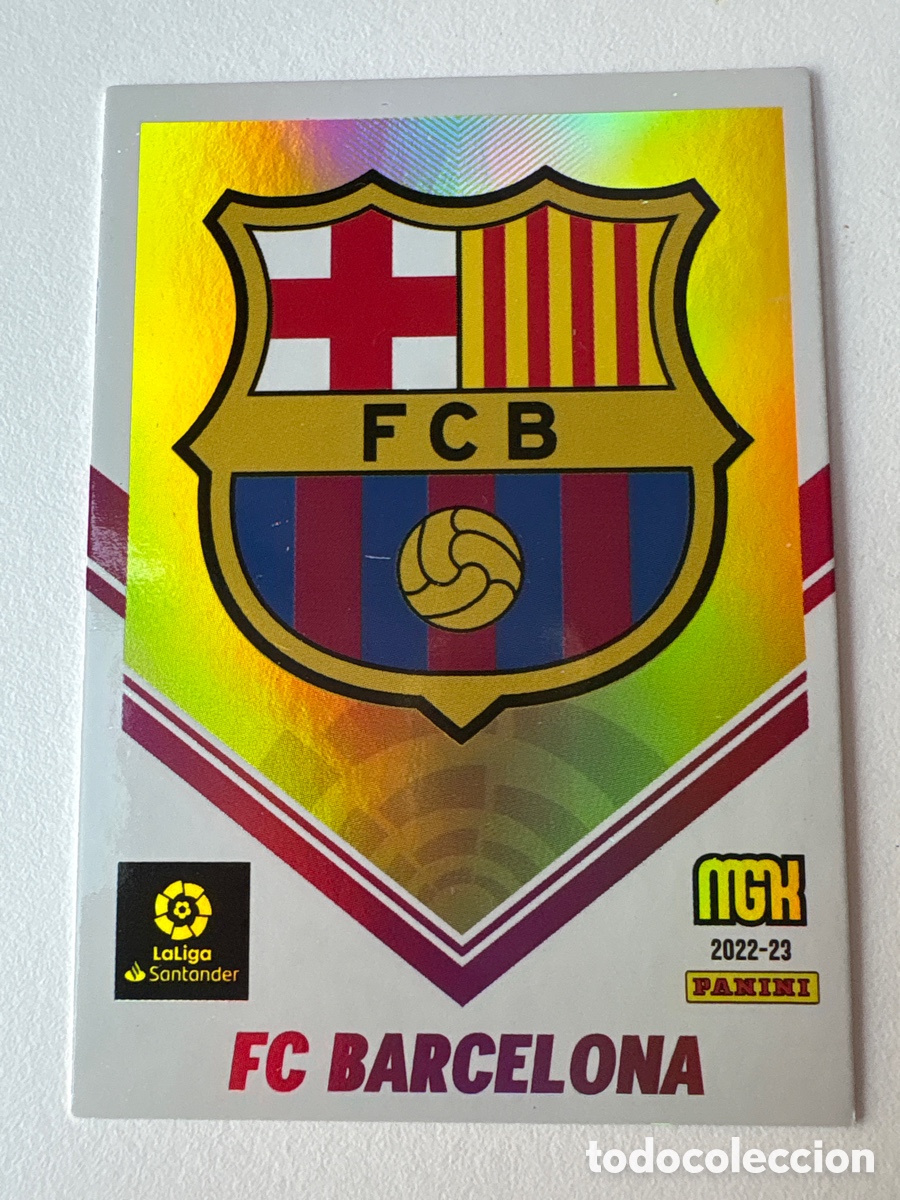 Cromos de Futebol: Carta Escudo Bar&ccedil;a 64 Bar&ccedil;a Megacracks 2022-23