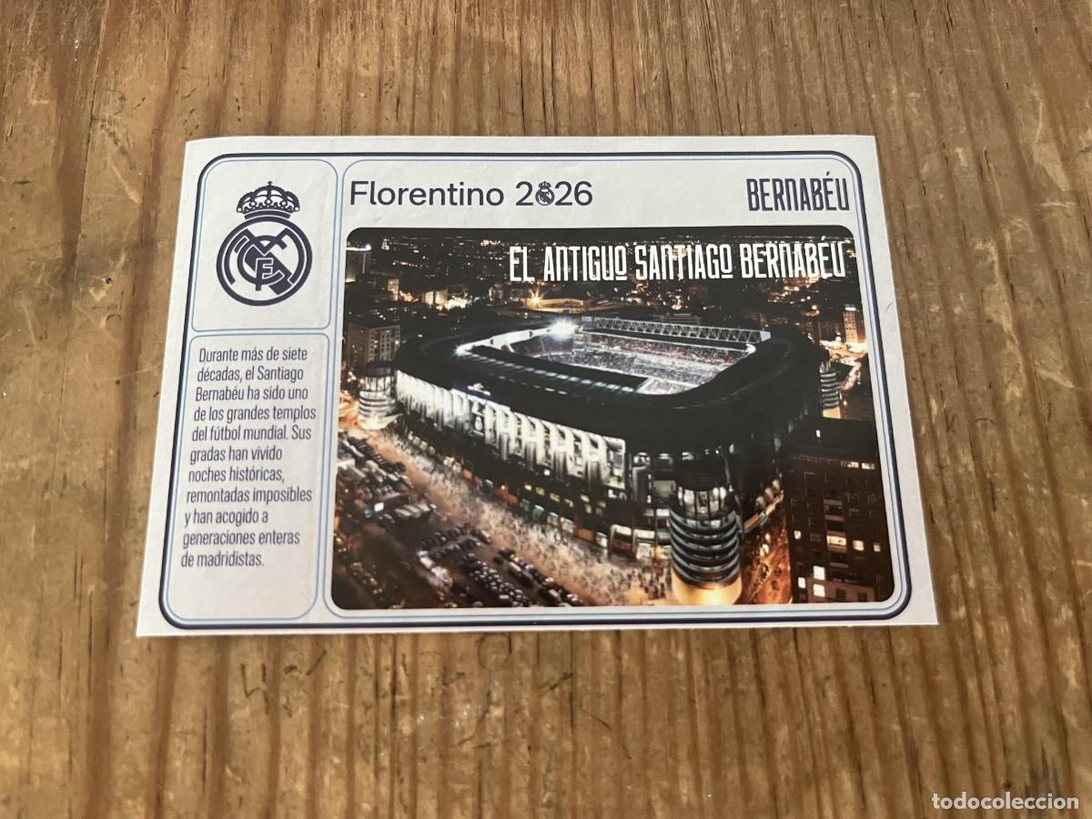 Cromos de f&uacute;tbol: R31975 CROMO SIN PEGAR NUNCA PEGADO REAL MADRID FLORENTINO 2026 ESTADIO SANTIAGO BERNABEU