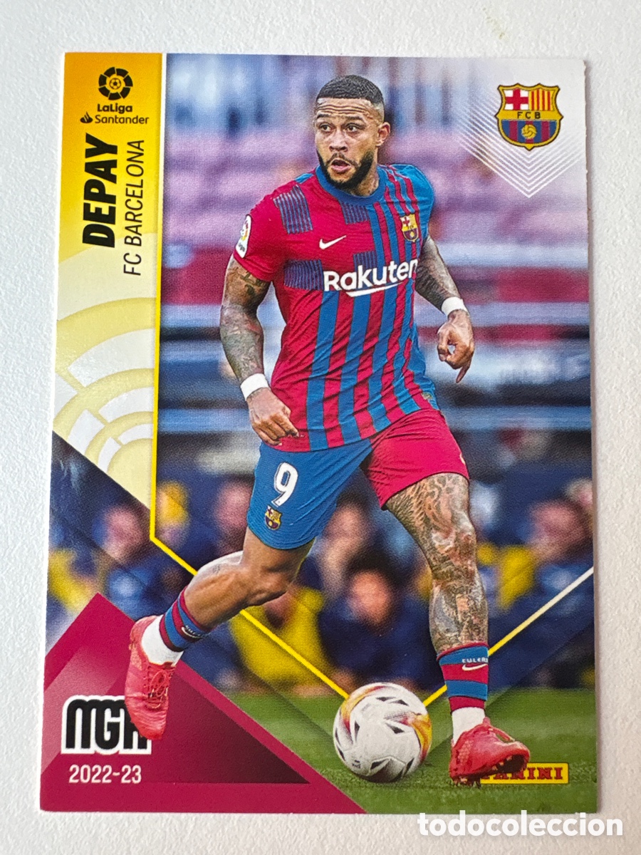 Cromos de f&uacute;tbol: Carta Depay 80 Bar&ccedil;a Megacracks 2022-23