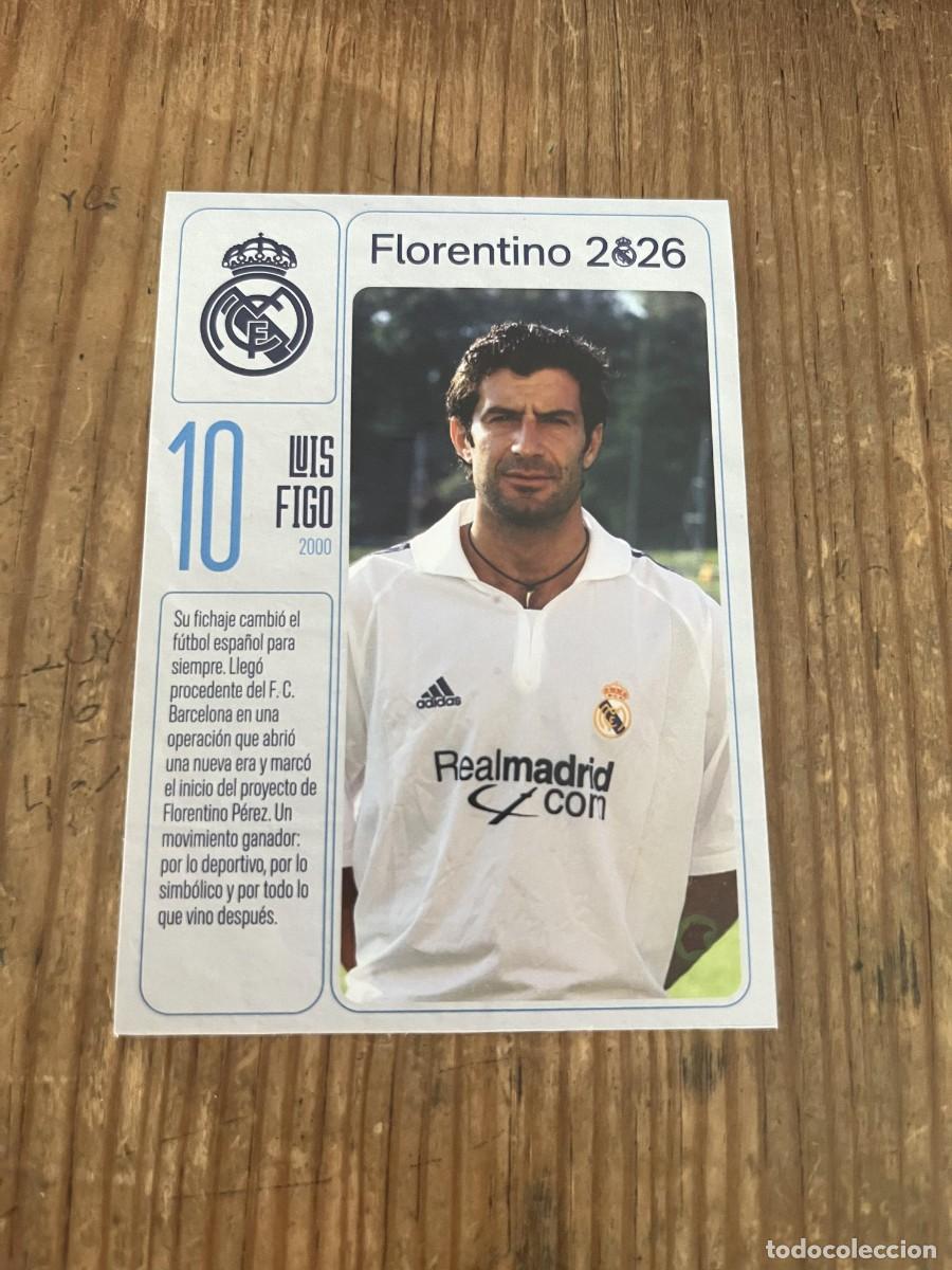 Cromos de f&uacute;tbol: R31976 CROMO SIN PEGAR NUNCA PEGADO REAL MADRID FLORENTINO 2026 LUIS FIGO