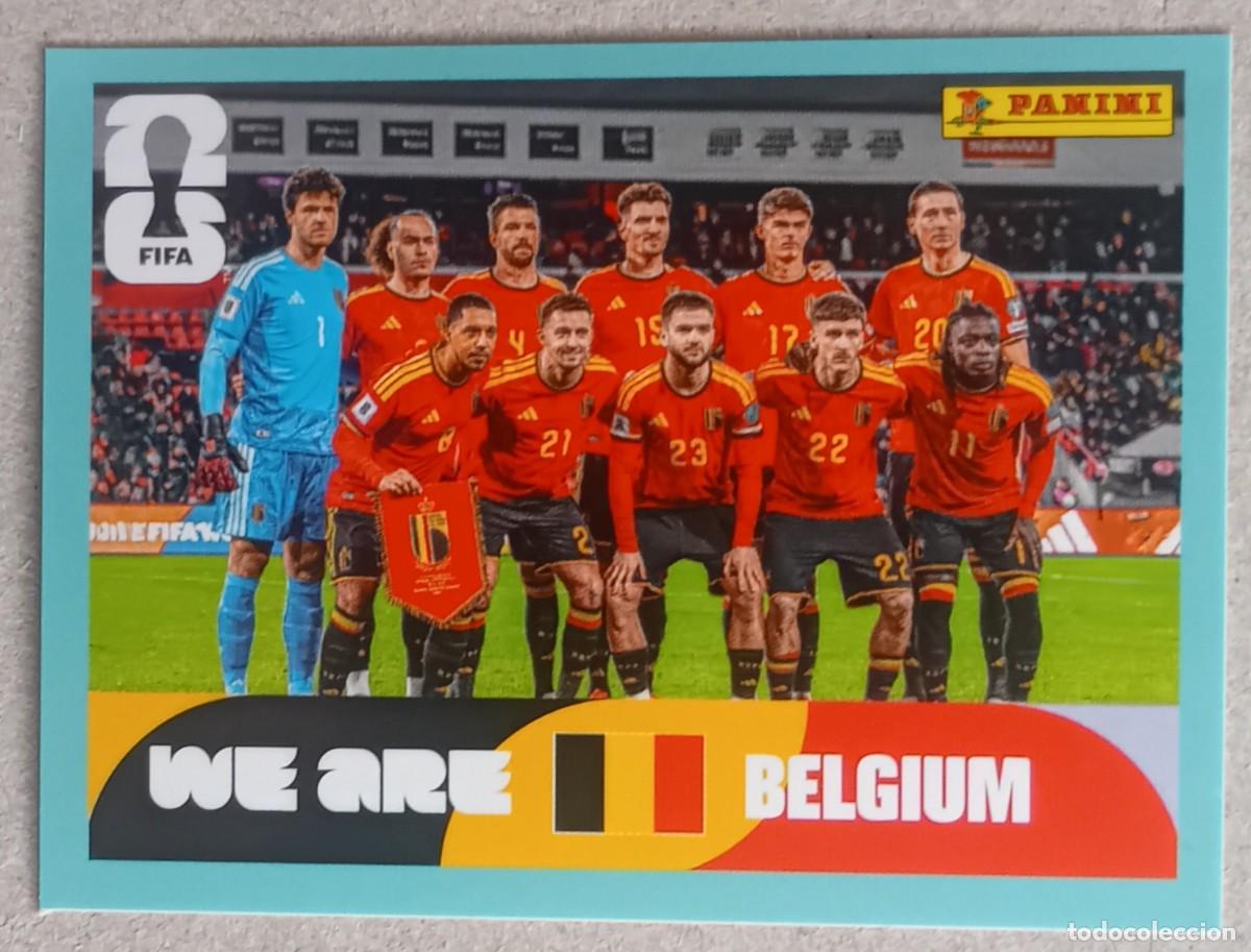 Cromos de f&uacute;tbol: Figurina Panini 2026 Cromo World Cup Usa Mundial 2026 squadra alineaci&oacute;n team Belgium n BEL 13