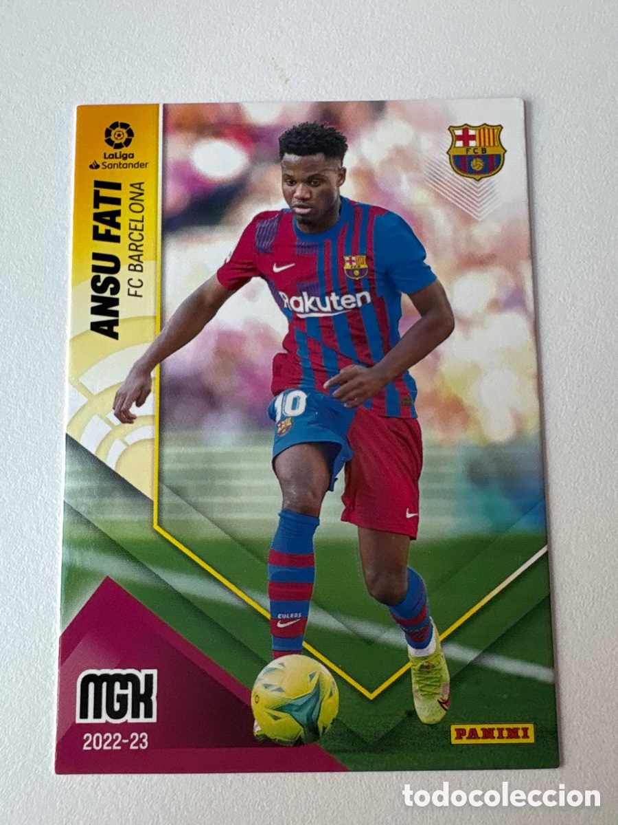 Cromos de f&uacute;tbol: Carta Ansu Fati 81 Bar&ccedil;a Megacracks 2022-23