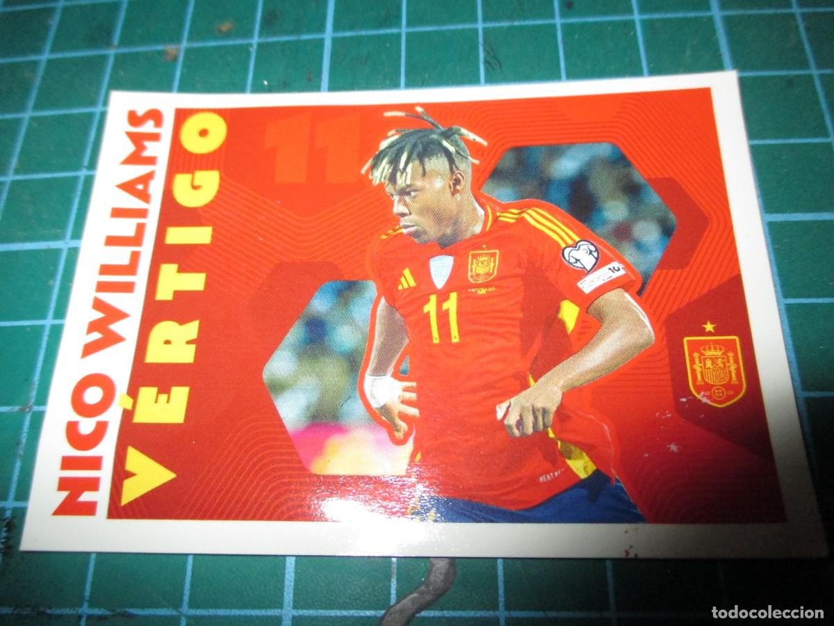 Cartes &agrave; collectionner de Football: 770- Colecci&oacute;n Espa&ntilde;a 2026 - n&ordm; 72 Nico Williams, v&eacute;rtigo - PANINI-CARREFOUR