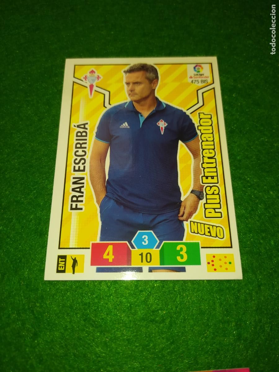 Cromos de f&uacute;tbol: EDICION LIMITADA ADRENALYN 2018 2019 NUEVO PLUS ENTRENADOR FRAN ESCRIBA CELTA DE VIGO