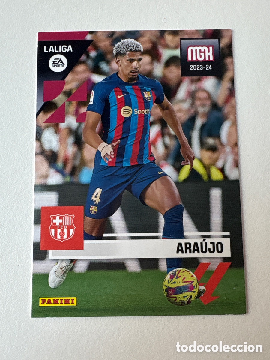 Figurine di Calcio: Carta Araujo 97 Bar&ccedil;a Megacracks 2023-24