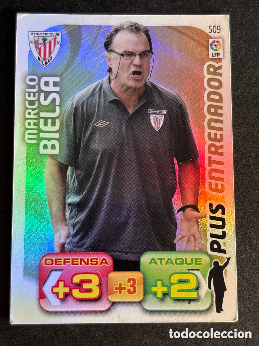 Figurine di Calcio: MARCELO BIELSA PLUS ENTRENADOR #509 ATHLETIC CLUB - ADRENALYN XL LIGA BBVA 2011 2012 PANINI 11 12