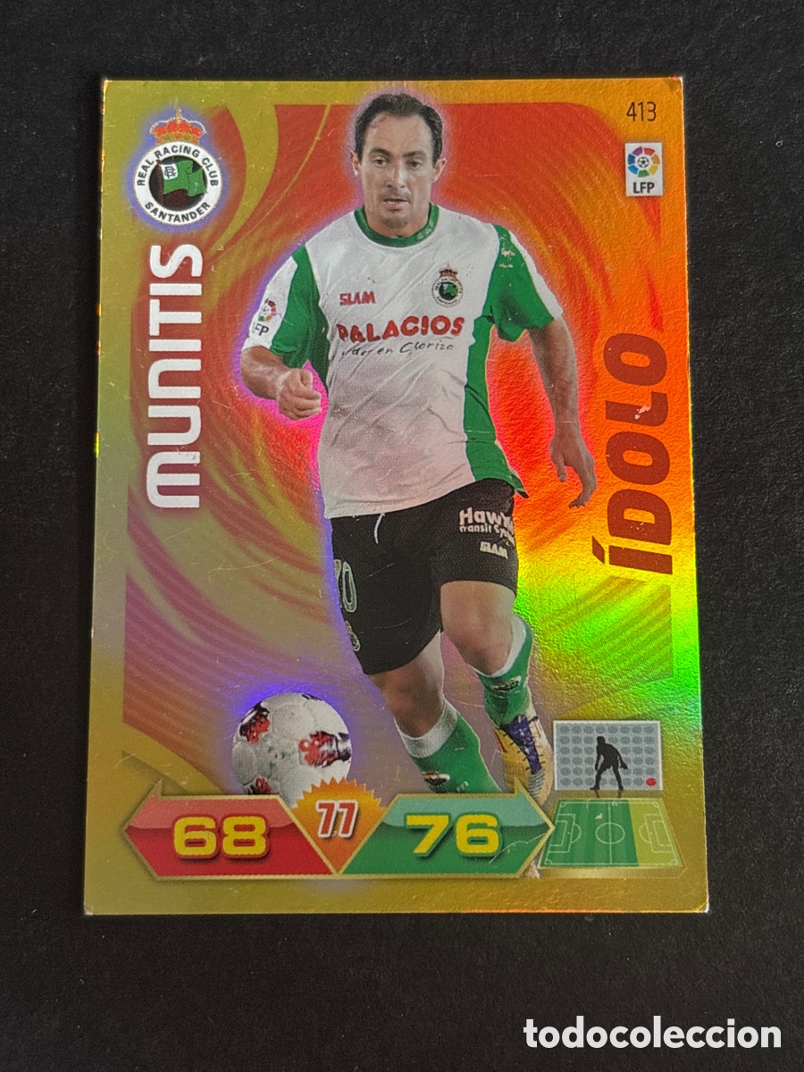 Fu&szlig;ball-Sticker: 413 MUNITIS RACING SANTANDER PANINI ADRENALYN 2011 2012 FUTBOLCROMO 11 12 - A171 PG316 IDOLO