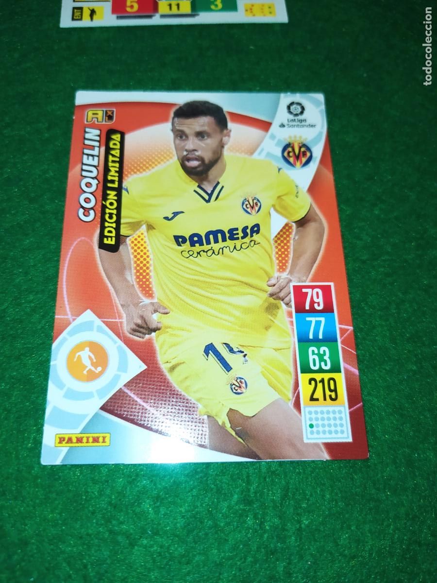 Cromos de f&uacute;tbol: EDICION LIMITADA ADRENALYN 2021 2022 COQUELIN VILLARREAL