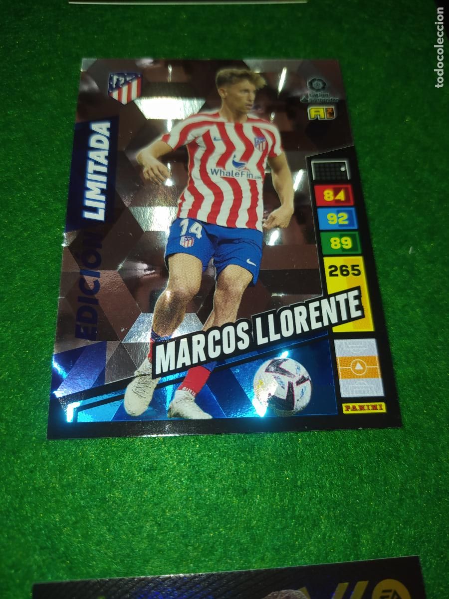 Cromos de f&uacute;tbol: EDICION LIMITADA ADRENALYN 2022 2023 MARCOS LLORENTE ATLETICO DE MADRID