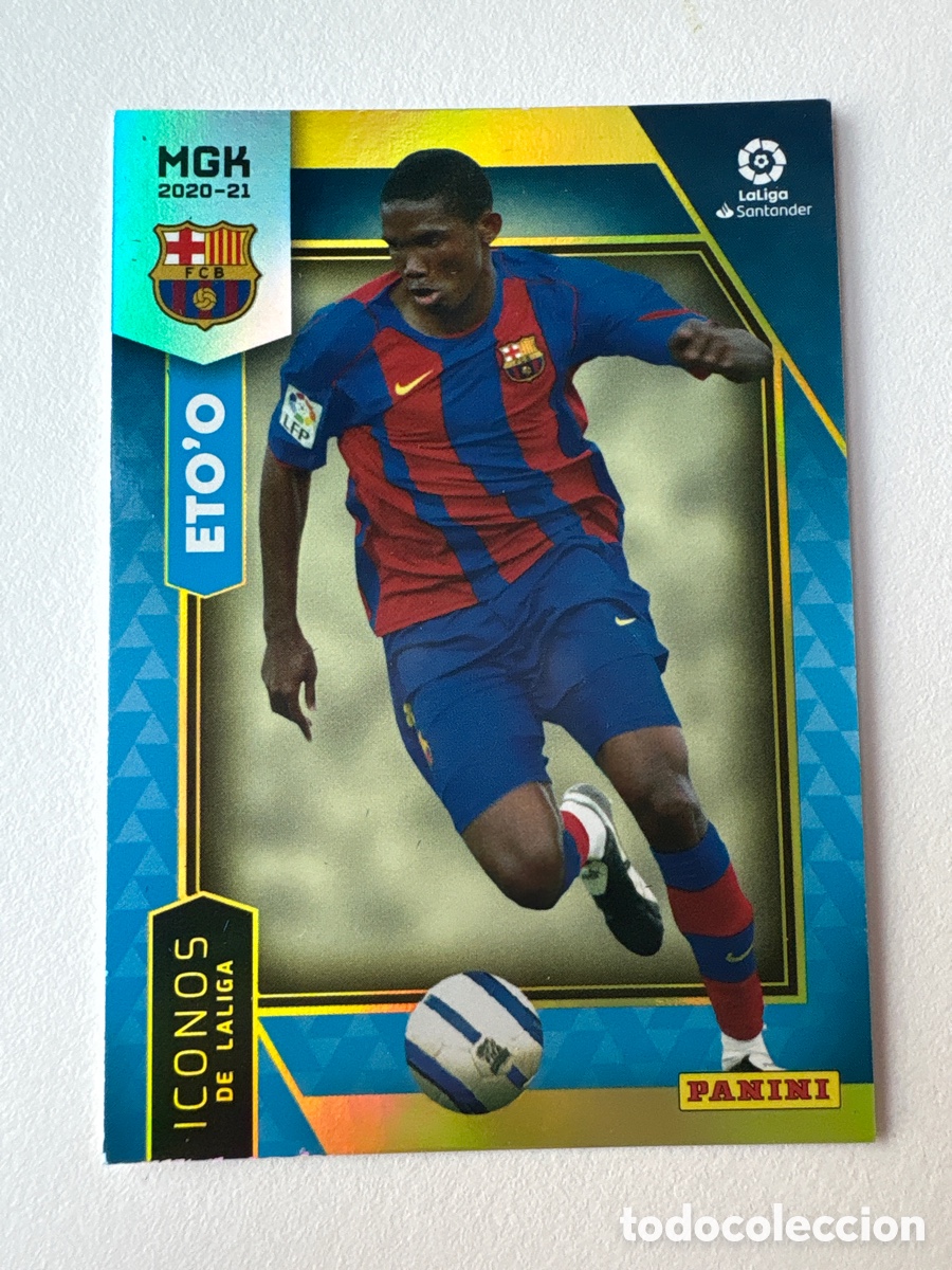 Football Stickers: Carta Eto&rsquo;o Iconos de LaLiga 395 Bar&ccedil;a Megacracks 2020-21