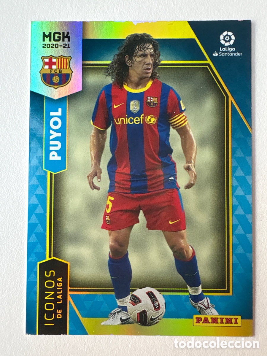 Football Stickers: Carta Puyol Iconos de LaLiga 404 Bar&ccedil;a Megacracks 2020-21