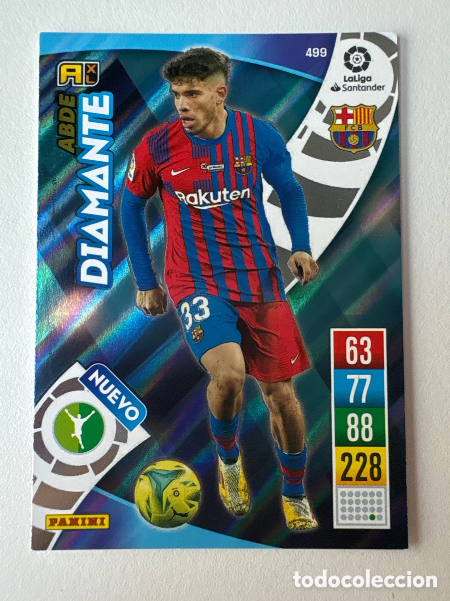 Football Stickers: Carta Abde Nuevo Diamante 499 Bar&ccedil;a Adrenalyn 2021-22
