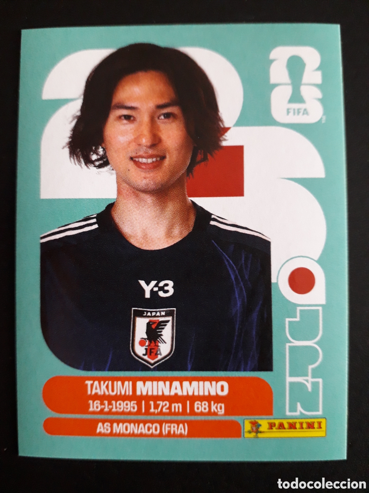 Football Stickers: MINAMINO JAP&Oacute;N JPN 16 MUNDIAL F&Uacute;TBOL 2026 FIFA WORLD CUP PANINI SIN PEGAR PEDIDO M&Iacute;NIMO 3&euro;.